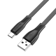 Кабель Borofone BX85 USB-A to Type-C 15W 3A 1м black PLS-00-00101484