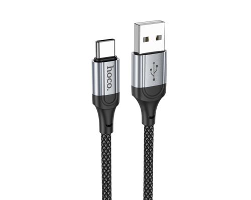 Кабель Hoco X102 USB-A to Type-C 15W 3A 1м black PLS-00-00139687