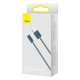 Кабель Baseus Dynamic Series USB-A to Lightning 12W 2.4A 1м (CALD000416) gray PLS-00-00148006