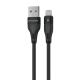 Кабель Proove Soft Silicone USB-A to Lightning 12W 2.4A 1м black PLS-00-00112637