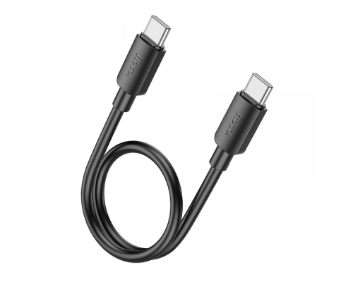 Кабель Hoco X96 Type-C to Type-C 60W 3A 0.25м black PLS-00-00123574