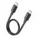 Кабель Hoco X96 Type-C to Type-C 60W 3A 0.25м black PLS-00-00123574