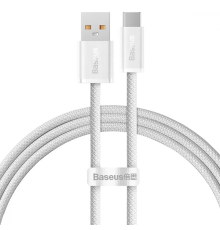 Кабель Baseus Dynamic Series Fast Charging USB-A to Type-C 100W 5A 1м (CALD000602) white PLS-00-00120047