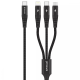 Кабель Proove Hydra 3в1 Type-C + Micro USB + Lightning 15W 3A 1.2м black PLS-00-00137815