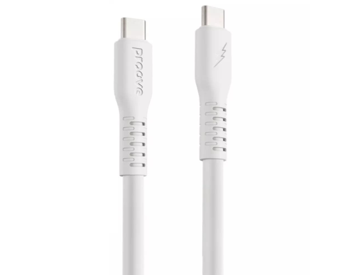 Кабель Proove Eternal Type-C to Type-C 60W 3A 1м white PLS-00-00134353