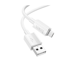 Кабель Hoco X107 USB-A to Micro USB 12W 2.4A 1м white PLS-00-00135540
