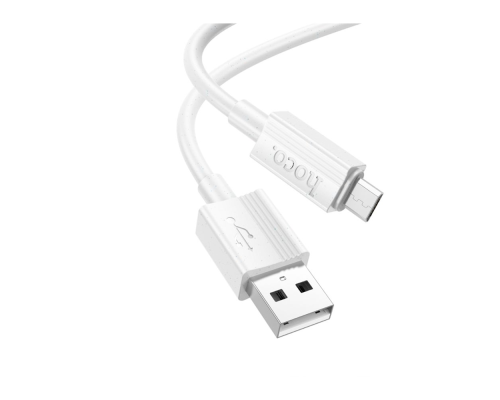 Кабель Hoco X107 USB-A to Micro USB 12W 2.4A 1м white PLS-00-00135540