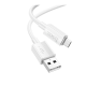 Кабель Hoco X107 USB-A to Micro USB 12W 2.4A 1м white PLS-00-00135540