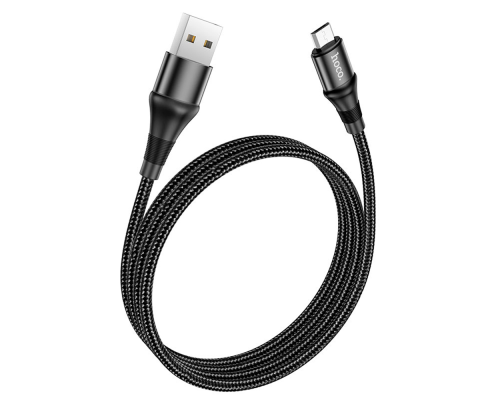Кабель Hoco X50 USB-A to Micro USB 12W 2.4A 1м black PLS-00-00056202