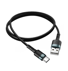 Кабель Avantis AC46t USB-A to Type-C 15W 3A 1м black PLS-00-00091434