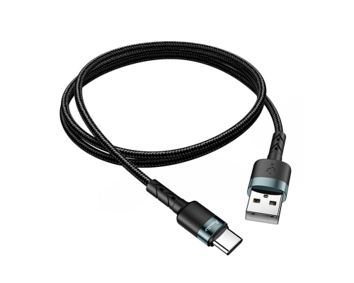 Кабель Avantis AC46t USB-A to Type-C 15W 3A 1м black PLS-00-00091434