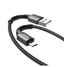 Кабель Hoco X71 USB-A to Micro USB 12W 2.4A 1м black PLS-00-00091661