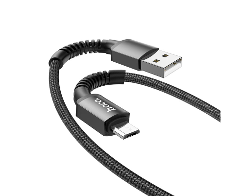Кабель Hoco X71 USB-A to Micro USB 12W 2.4A 1м black PLS-00-00091661