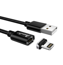 Кабель Avantis AC95i MagJet USB-A to Lightning 15W 3A 1м black PLS-00-00091449