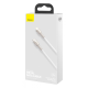 Кабель Baseus Cafule Metal Type-C to Lightning 20W 2.4A 1м (CATLJK-A02) white PLS-00-00061031