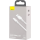 Кабель Baseus Simple Wisdom USB-A to Type-C 40W 5A 1.5м white (2pcs/set) PLS-00-00057238