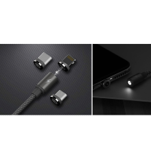 Кабель Remax RC-095i Magnetic USB-A to Lightning 1м gray PLS-00-00016563
