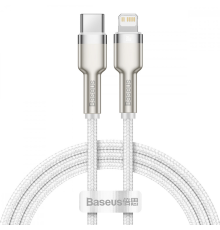 Кабель Baseus Cafule Metal Type-C to Lightning 20W 2.4A 1м (CATLJK-A02) white PLS-00-00061031