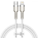 Кабель Baseus Cafule Metal Type-C to Lightning 20W 2.4A 1м (CATLJK-A02) white PLS-00-00061031