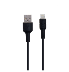Кабель Borofone BX30 Silicone USB-A to Lightning 12W 2.4A 1м black PLS-00-00061603