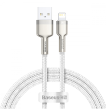 Кабель Baseus Cafule Metal USB-A to Lightning 20W 2.4A 1м (CALJK-A02) white PLS-00-00061029