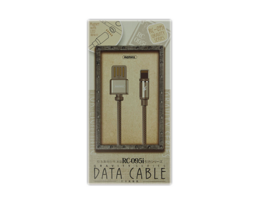 Кабель Remax RC-095i Magnetic USB-A to Lightning 1м gray PLS-00-00016563
