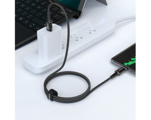 Кабель Acefast C1-03 Type-C to Type-C 60W 1.2м black PLS-00-00101581