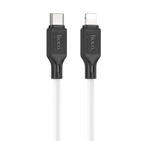 Кабель Hoco X90 Silicone Type-C to Lightning 20W 2.4A 1м white PLS-00-00114867