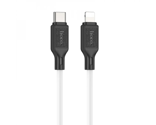 Кабель Hoco X90 Silicone Type-C to Lightning 20W 2.4A 1м white PLS-00-00114867
