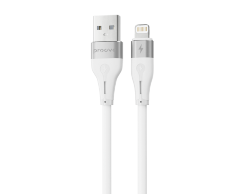 Кабель Proove Soft Silicone USB-A to Lightning 12W 2.4A 1м white PLS-00-00112638