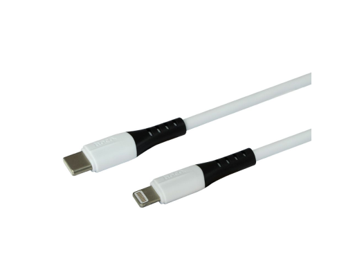 Кабель Hoco X82 Silicone Type-C to Lightning 20W 3A 1м white PLS-00-00120409