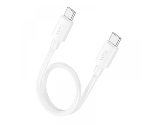 Кабель Hoco X96 Type-C to Type-C 60W 3A 0.25м white PLS-00-00123575