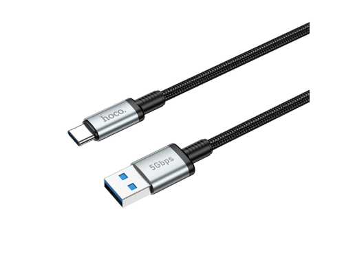 Мультимедійний кабель Hoco US10 USB-A to Type-C3.0 5Gbit/s 0.5м black PLS-00-00135570