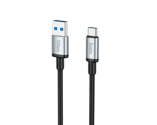 Мультимедійний кабель Hoco US10 USB-A to Type-C3.0 5Gbit/s 0.5м black PLS-00-00135570