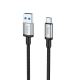 Мультимедійний кабель Hoco US10 USB-A to Type-C3.0 5Gbit/s 0.5м black PLS-00-00135570