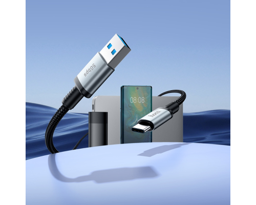Мультимедійний кабель Hoco US10 USB-A to Type-C3.0 5Gbit/s 0.5м black PLS-00-00135570