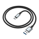Мультимедійний кабель Hoco US10 USB-A to Type-C3.0 5Gbit/s 0.5м black PLS-00-00135570