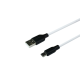 Кабель Ridea RC-M124 Soft USB-A to Type-C 15W 3A 1м black white PLS-00-00104446