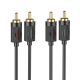 Audio кабель AUX Hoco UPA29 2RCA to dual RCA 1.5м black PLS-00-00127992