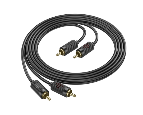 Audio кабель AUX Hoco UPA29 2RCA to dual RCA 1.5м black PLS-00-00127992