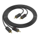 Audio кабель AUX Hoco UPA29 2RCA to dual RCA 1.5м black PLS-00-00127992