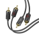 Audio кабель AUX Hoco UPA29 2RCA to dual RCA 1.5м black PLS-00-00127992