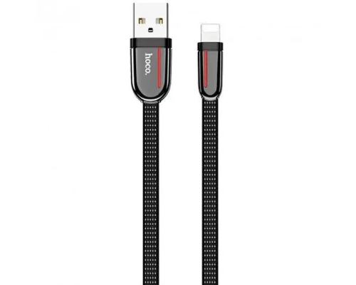 Кабель Hoco U74 Grand USB-A to Lightning 12W 2.4A 1.2м black PLS-00-00044079