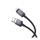 Кабель Hoco X118 USB-A to Lightning з дисплеєм 12W 2.4A 1м black PLS-00-00154609