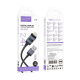 Кабель Hoco X118 USB-A to Lightning з дисплеєм 12W 2.4A 1м black PLS-00-00154609