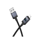 Кабель Hoco X118 USB-A to Lightning з дисплеєм 12W 2.4A 1м black PLS-00-00154609