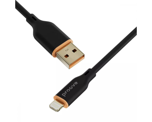 Кабель Proove Jelly Silicone USB-A to Lightning 12W 2.4A 1м black PLS-00-00134481