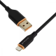 Кабель Proove Jelly Silicone USB-A to Lightning 12W 2.4A 1м black PLS-00-00134481