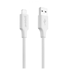 Кабель Proove Striped Silicone USB-A to Lightning 2.4A 1м white PLS-00-00134500