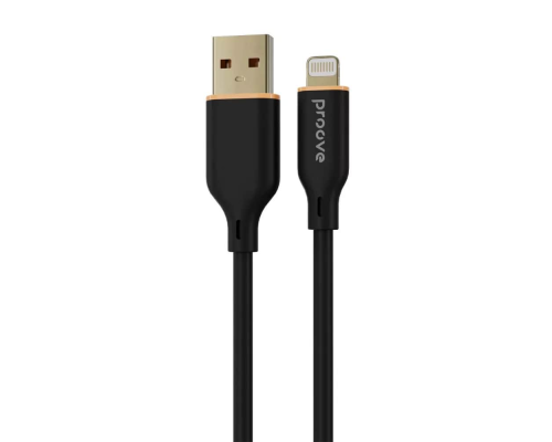 Кабель Proove Jelly Silicone USB-A to Lightning 12W 2.4A 1м black PLS-00-00134481